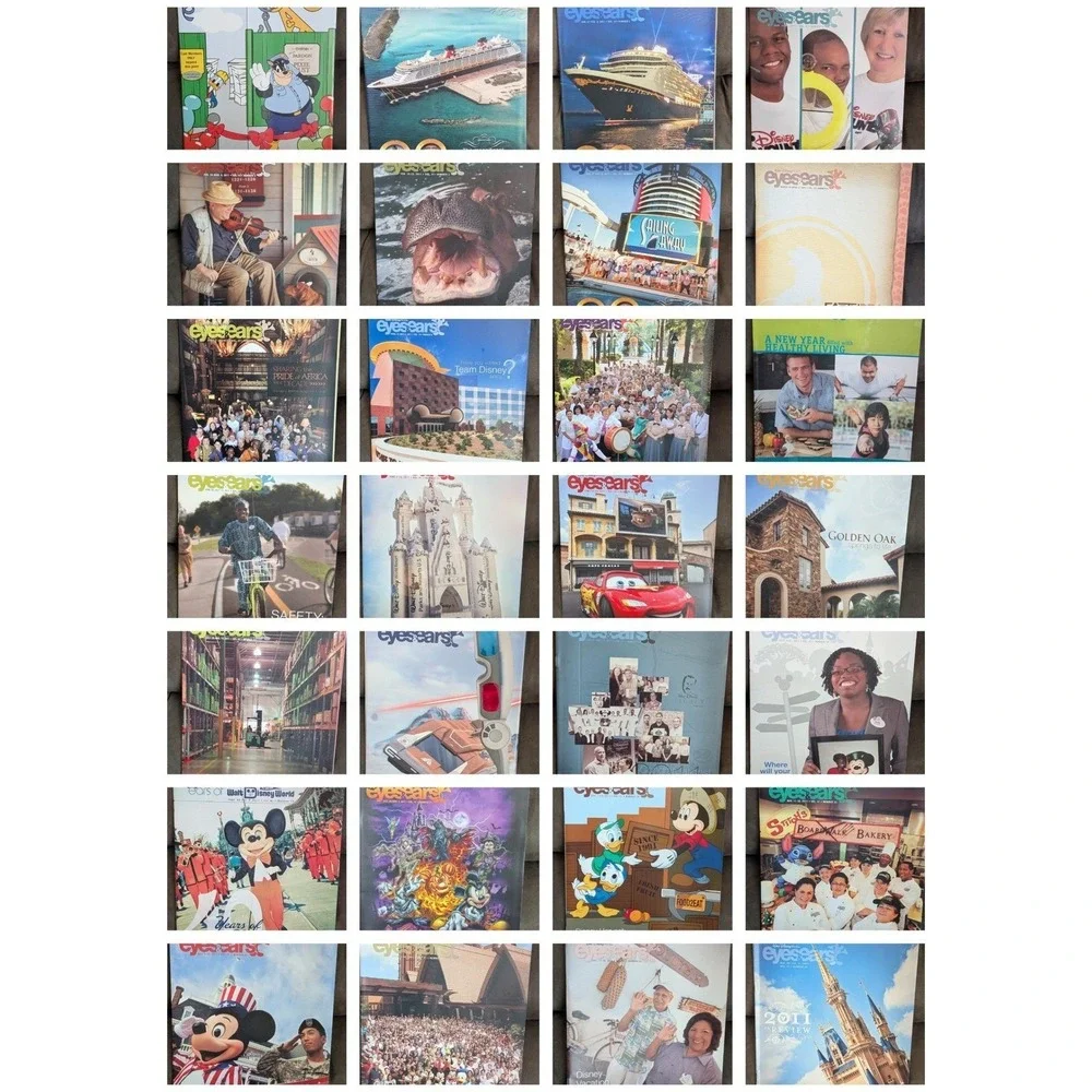 COMPLETE Set 28 Walt Disney World Eyes &‎ Ears Cast Member Magazines Rare 2011